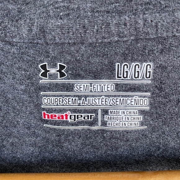 Under Armour Women's Gray Casual Athletic T-shirt Size Large - Picture 2 of 10